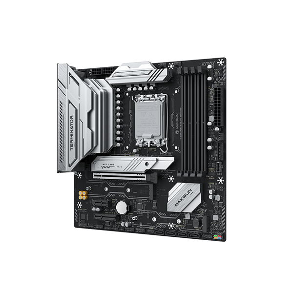 Maxsun Alaplap - Intel MS-TERMINATOR B860M s1851 (B860, mATX, 2xDDR5 8000MHz, 4xSATA3, 3xM.2, HDMI, DP)