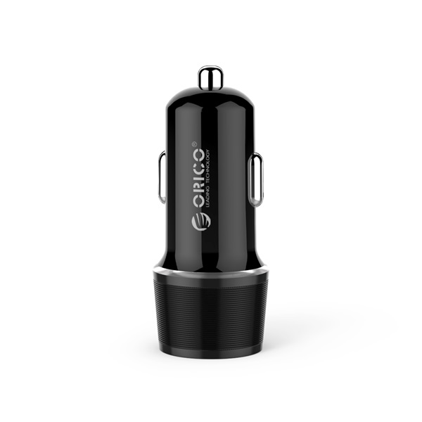 ORICO autós töltõ - UCC-2U-BK (Szivargyújtós, USB-A+USB-C, fekete)