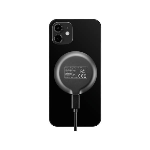 Sandberg Telefon töltõ - Wireless Charger Magnet Qi2 15W