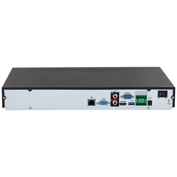Dahua NVR Rögzítõ - NVR5216-EI2 (16 csatorna, H265+, 32MP, 448Mbps, HDMI+VGA, 2xUSB, 2xSata, AI)