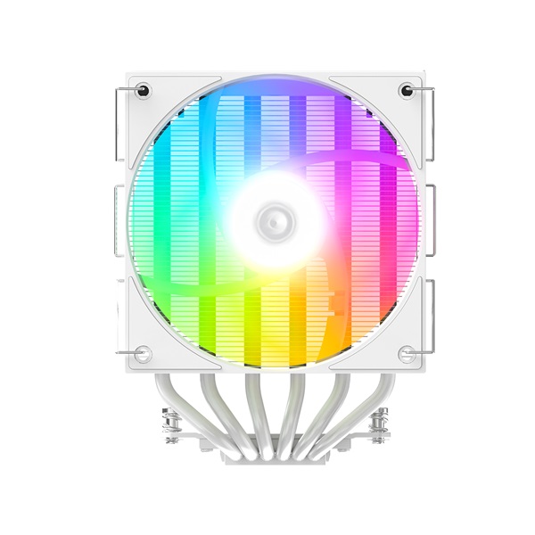 ID-Cooling CPU Cooler - FROZN A620 PRO XE ARGB SNOW (27,2dB; max 98,54 m3/h; 4Pin csatlakozó, 6 db heatpipe, 2x12cm)