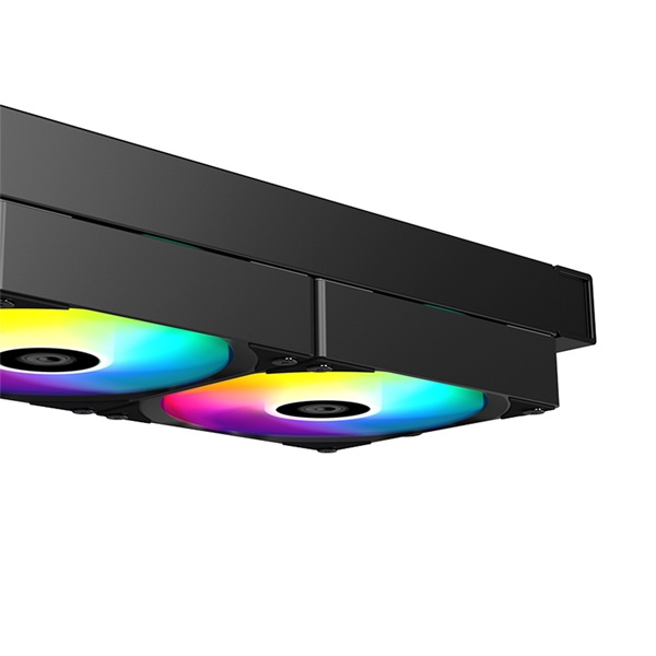 ID-Cooling CPU Water Cooler - FX240 TD (25dB; max. 98,54 m3/h; 2x12cm, A-RGB LED, fekete)