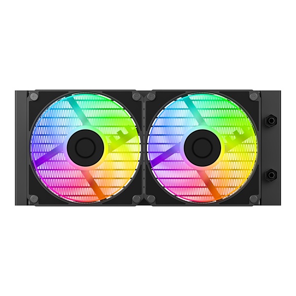 ID-Cooling CPU Water Cooler - Space SL240 V2 (25dB; max. 135,41 m3/h; 2x12cm, A-RGB LED, fekete)
