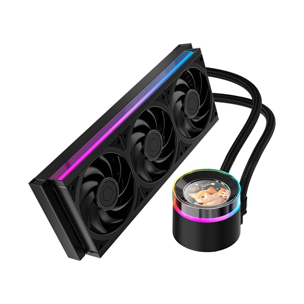 ID-Cooling CPU Water Cooler - Space SL360 V2 PLUS (25dB; max. 150,78 m3/h; 3x12cm, A-RGB LED, fekete)