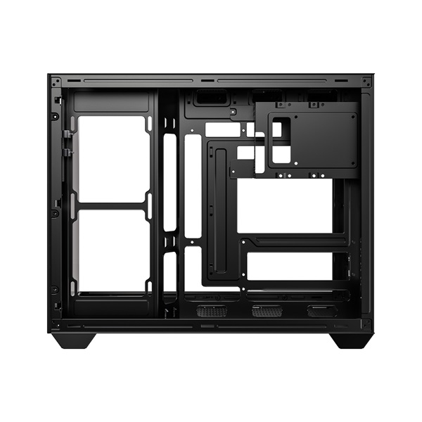 ID-Cooling Számítógépház - VIEW 500 (ablakos, venti nélkül, BTF, mATX, 1xUSB3.0, 1xUSB2.0, fekete)