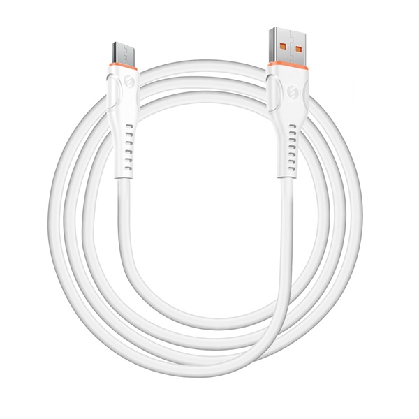 S-Link Hálózati töltõ - SL-EC50 (2xUSB, 5V/2.4A, 12W, Gyorstöltés, Micro-USB 100cm adat+töltõkábel, fehér)