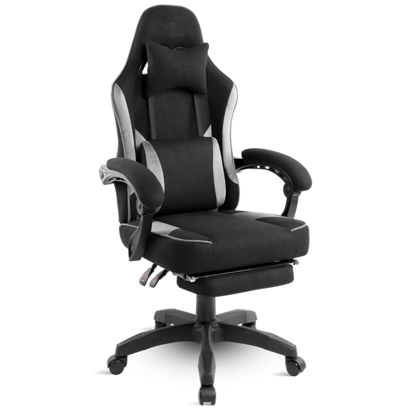 Spirit of Gamer szék - RAVEN (állítható dõlés/magasság; kihajtható lábtartó; max.120kg-ig, fekete)