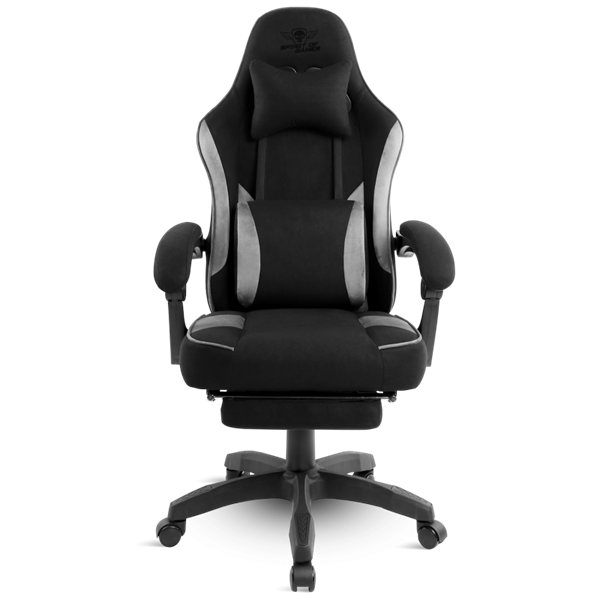 Spirit of Gamer szék - RAVEN (állítható dõlés/magasság; kihajtható lábtartó; max.120kg-ig, fekete)