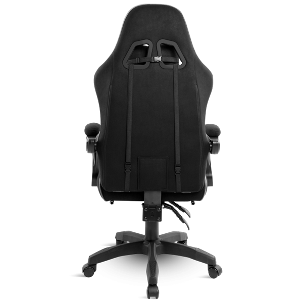 Spirit of Gamer szék - RAVEN (állítható dõlés/magasság; kihajtható lábtartó; max.120kg-ig, fekete)