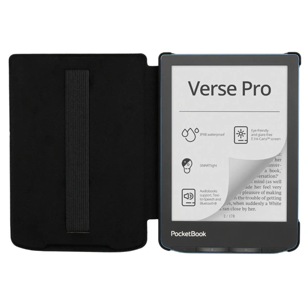 POCKETBOOK e-book tok - VersePro gyári Tok Fekete
