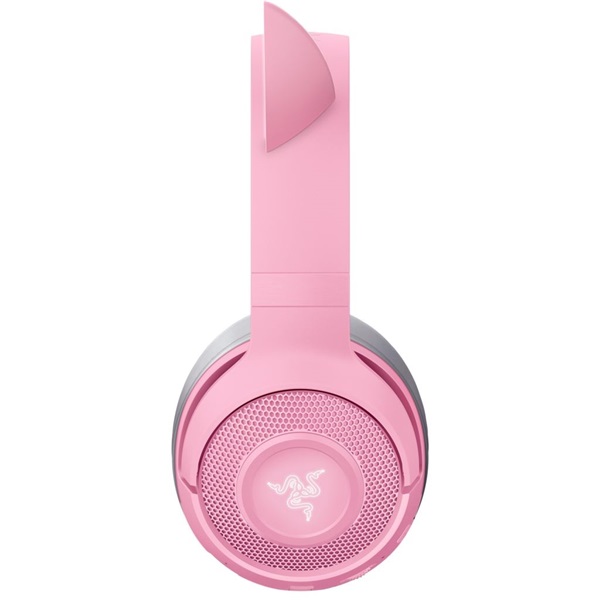 Razer Fejhallgató - Kraken Kitty V2 Pro (USB, mikrofon, hangerõszabályzó, 2m kábel, rózsaszín)