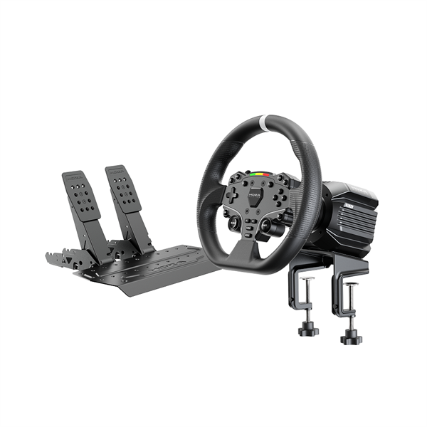 Moza Racing csomag - R5 Pro PC Szimulátor szett (DD, 6Nm, 21bit, Base/Wheel/Pedal/Clamp)
