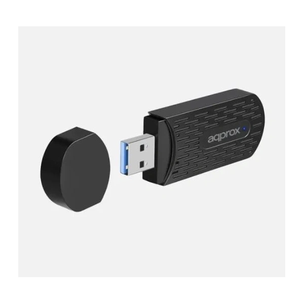 APPROX Hálózati Adapter - USB, nano, 1800 Mbps, Wi-Fi6, Wireless 802.11 b/g/n/ac/ax
